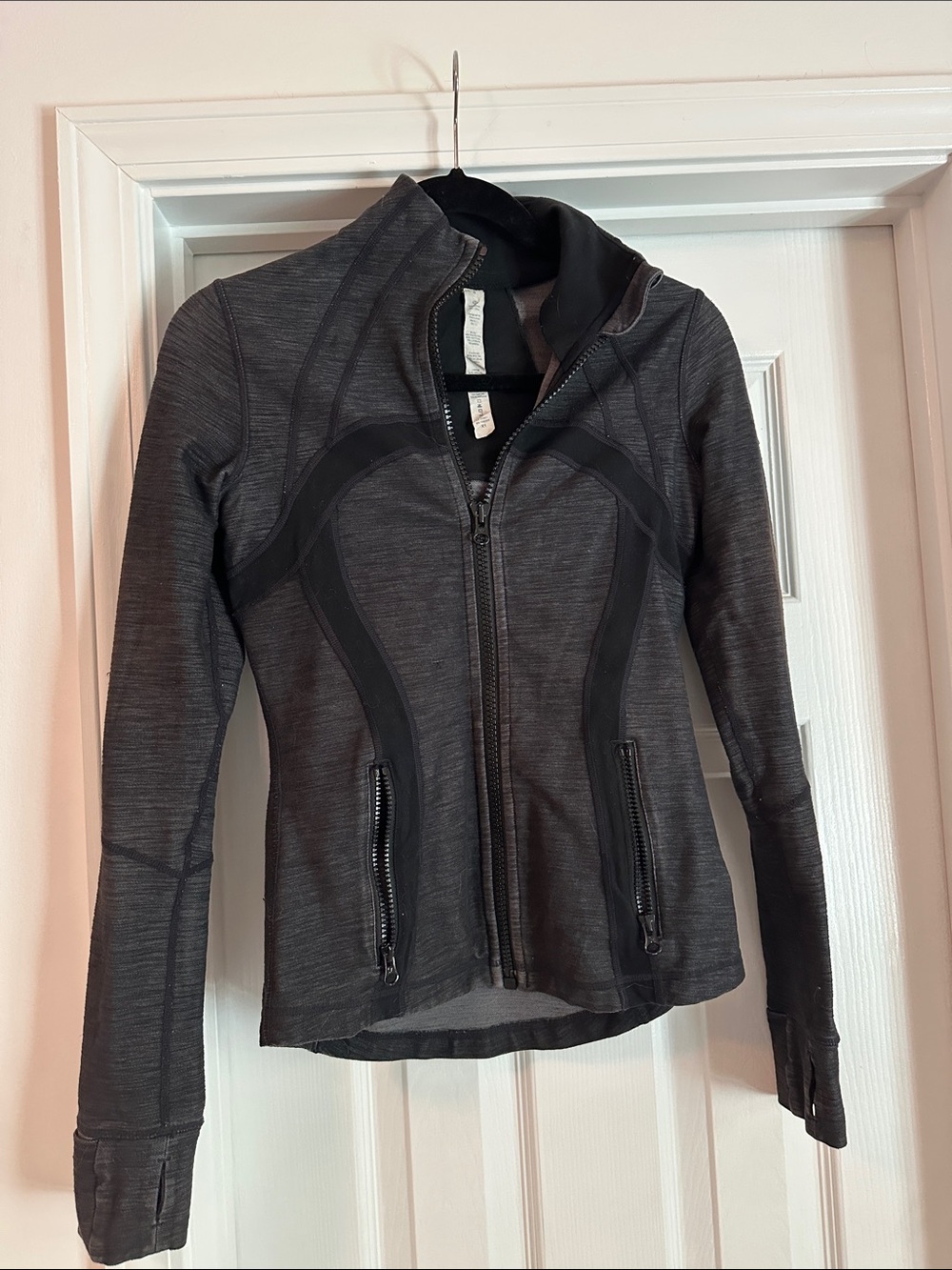 lululemon athletica Dark Gray Zip-Up Sculpting Jacket